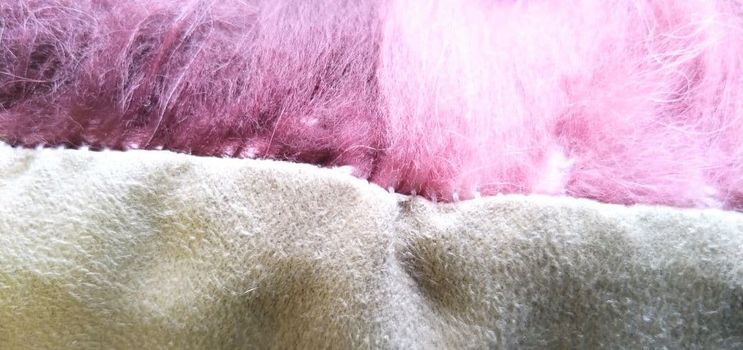 ニチロ毛皮 ムートン クッション 3色 美品