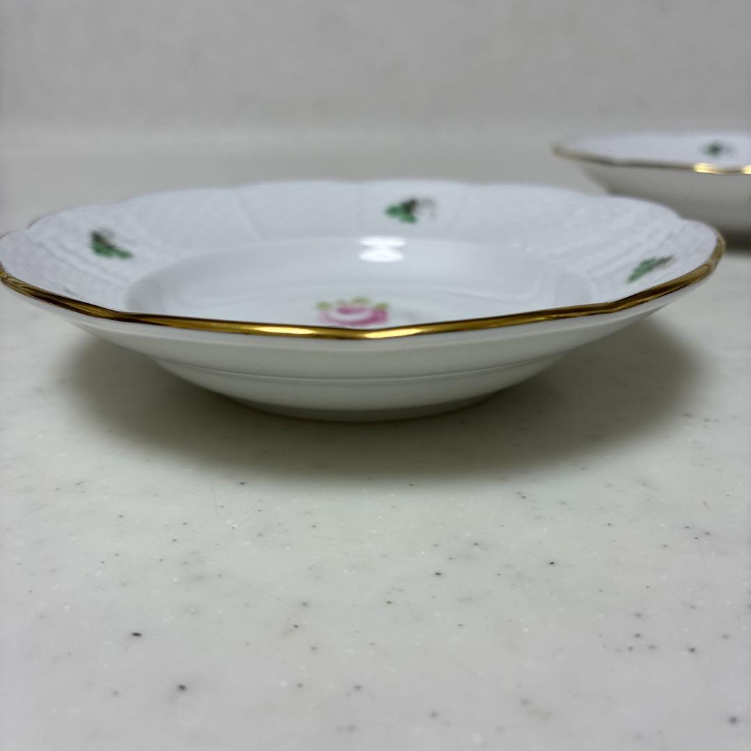 【未使用品】ヘレンド　ウィーンの薔薇　オリエンタルボウル　2枚　箱付き