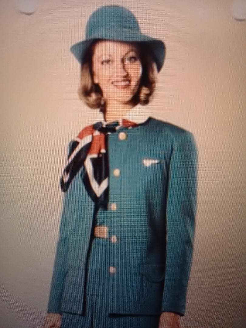 1970年代　パンナム　CA　制服　ボタン　パンアメリカン航空　スチュワーデス