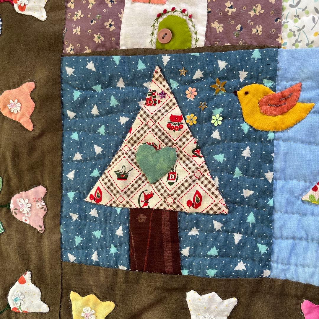パッチワーク　キルト　タペストリー　刺繍　アップリケ　BIGサイズ