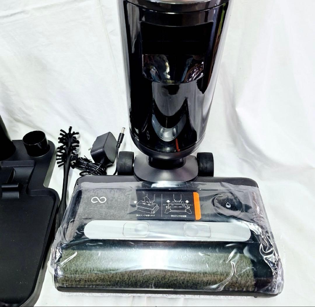 水拭き掃除機 ミンドーアクアエックスMIA-N001BLK スティッククリーナー