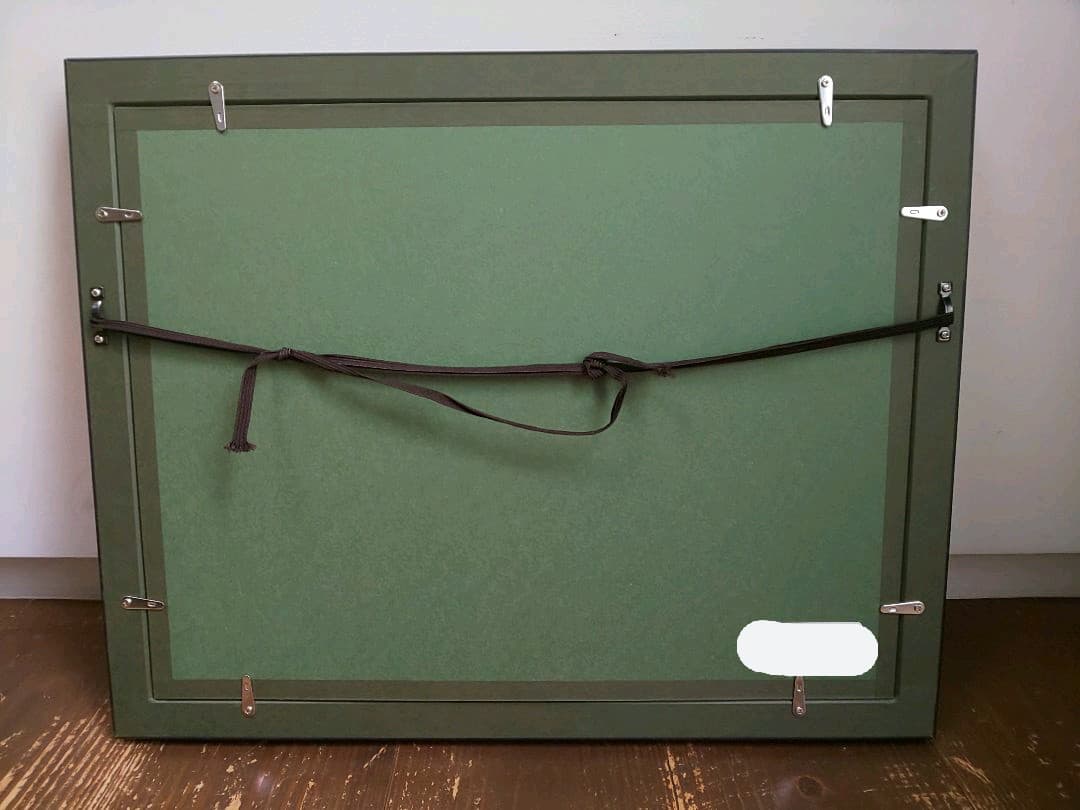 絵画 額縁付き 絹本 アケビとイチジク