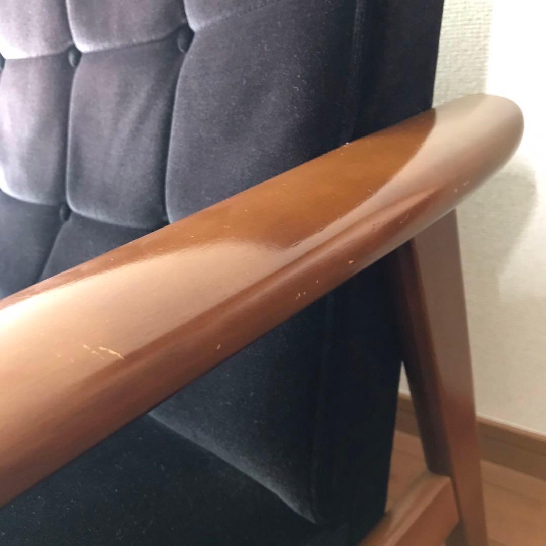 ※ジャンク※ カリモク/モケット限定色の黒 2シーター★オマケあり★