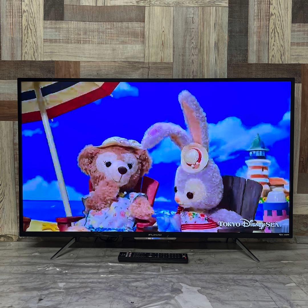 全国送料込❣️フナイ43型 4K液晶テレビWチューナーYouTubeネトフリ視聴可