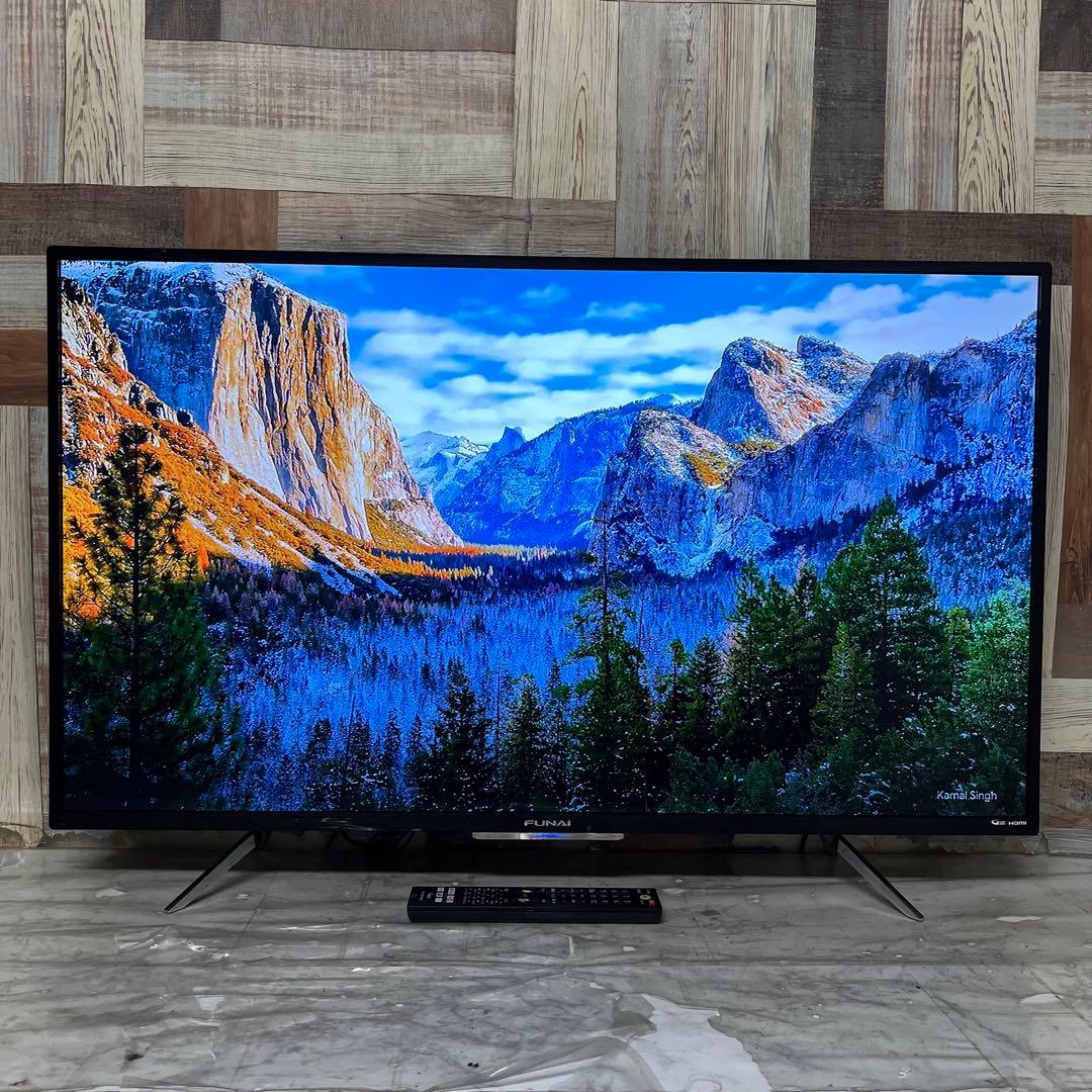 全国送料込❣️フナイ43型 4K液晶テレビWチューナーYouTubeネトフリ視聴可