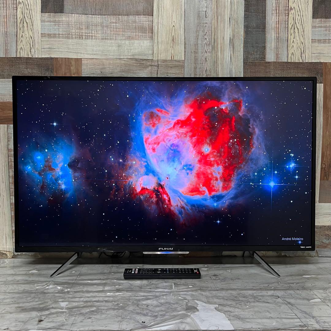 全国送料込❣️フナイ43型 4K液晶テレビWチューナーYouTubeネトフリ視聴可