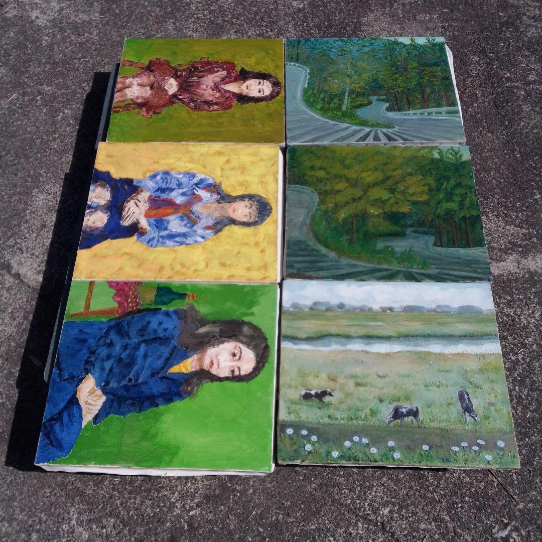 【画材】F10 キャンバス　まとめ　12枚　セット