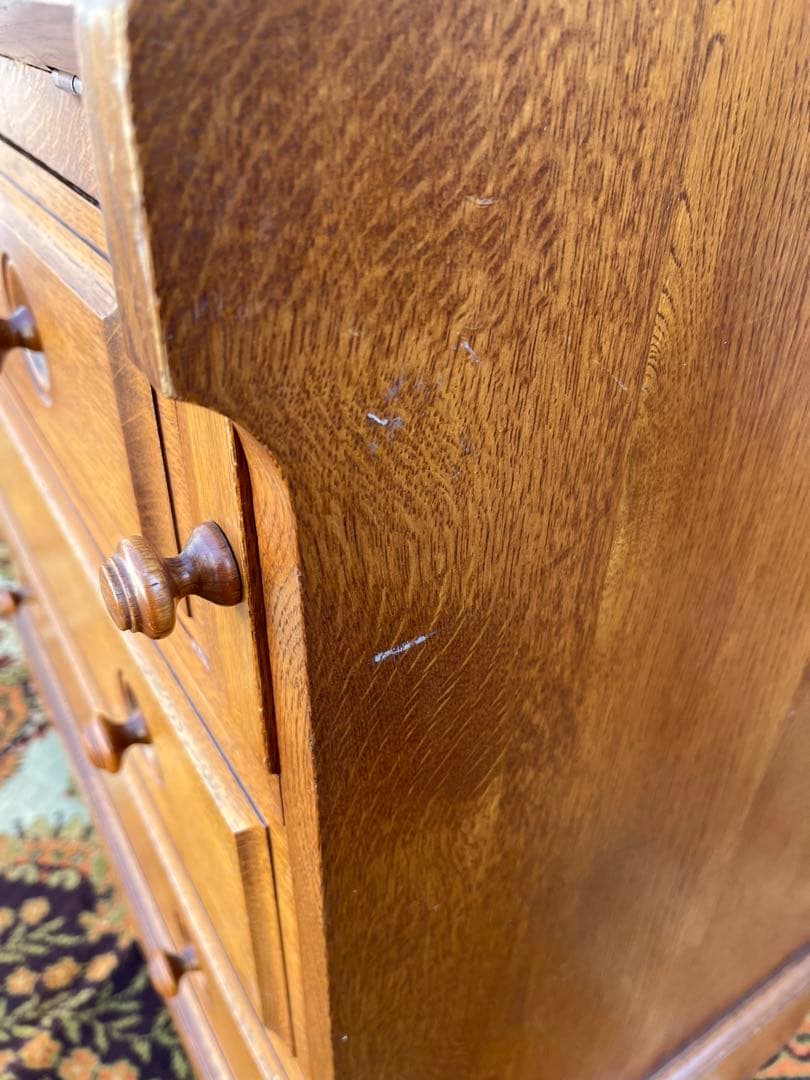 えぞ民芸 蝦夷民芸家具 ライティングビューロー デスク 学習机 カントリー