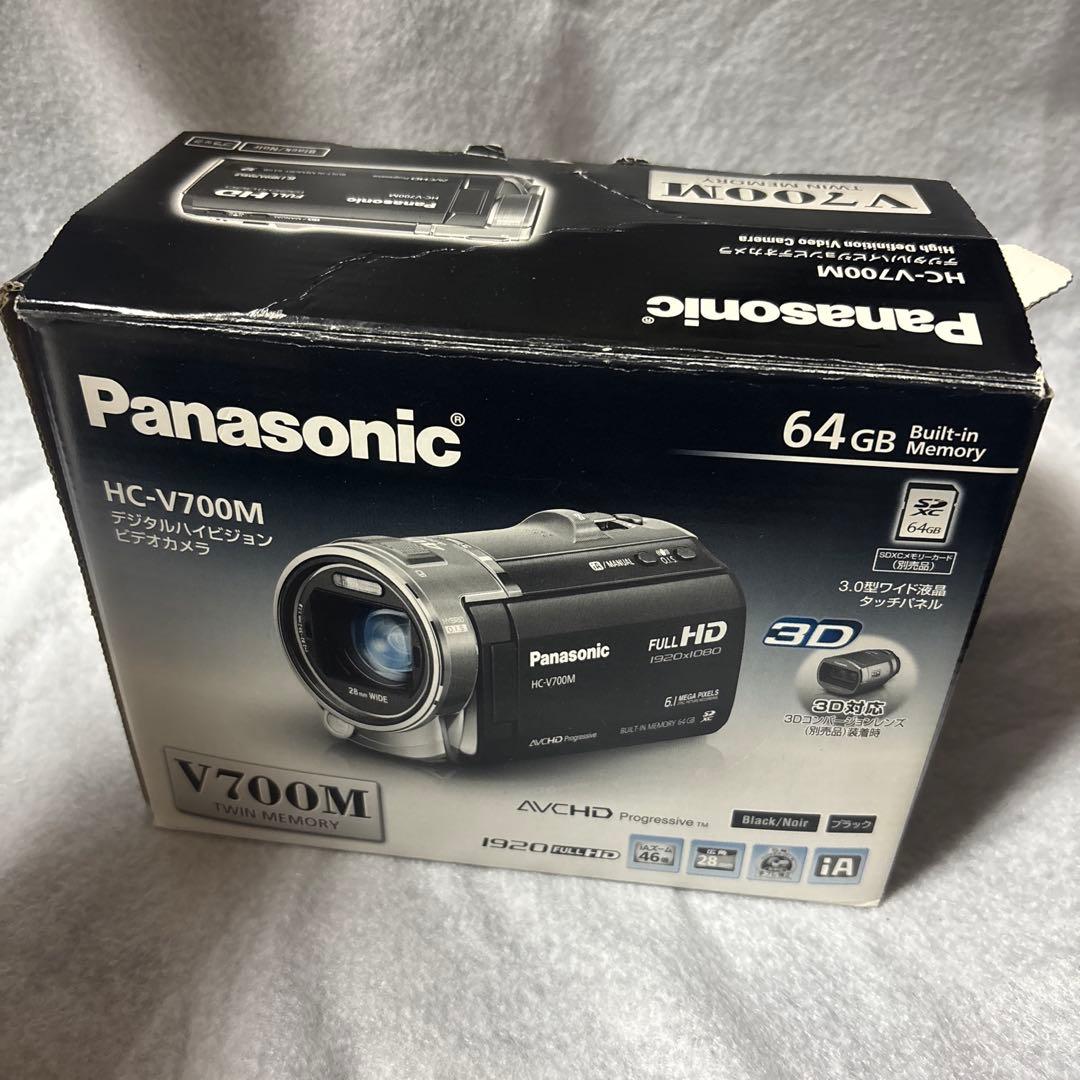 【動作確認済】Panasonic HC-V700M フルHD 付属品完備電池有