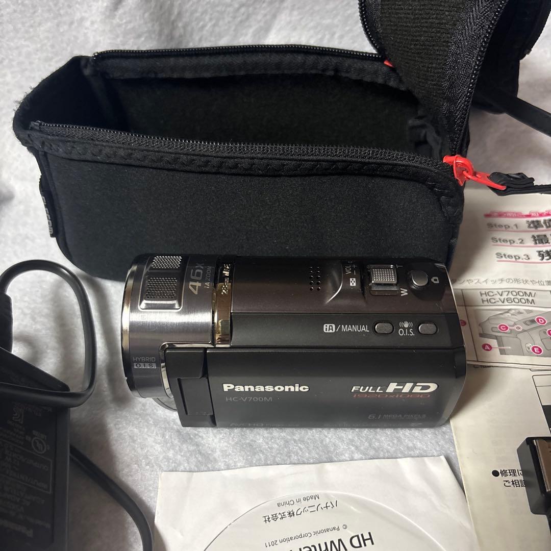 【動作確認済】Panasonic HC-V700M フルHD 付属品完備電池有