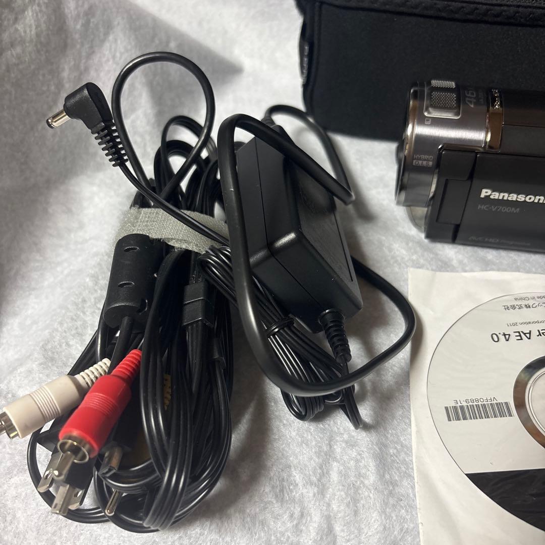 【動作確認済】Panasonic HC-V700M フルHD 付属品完備電池有