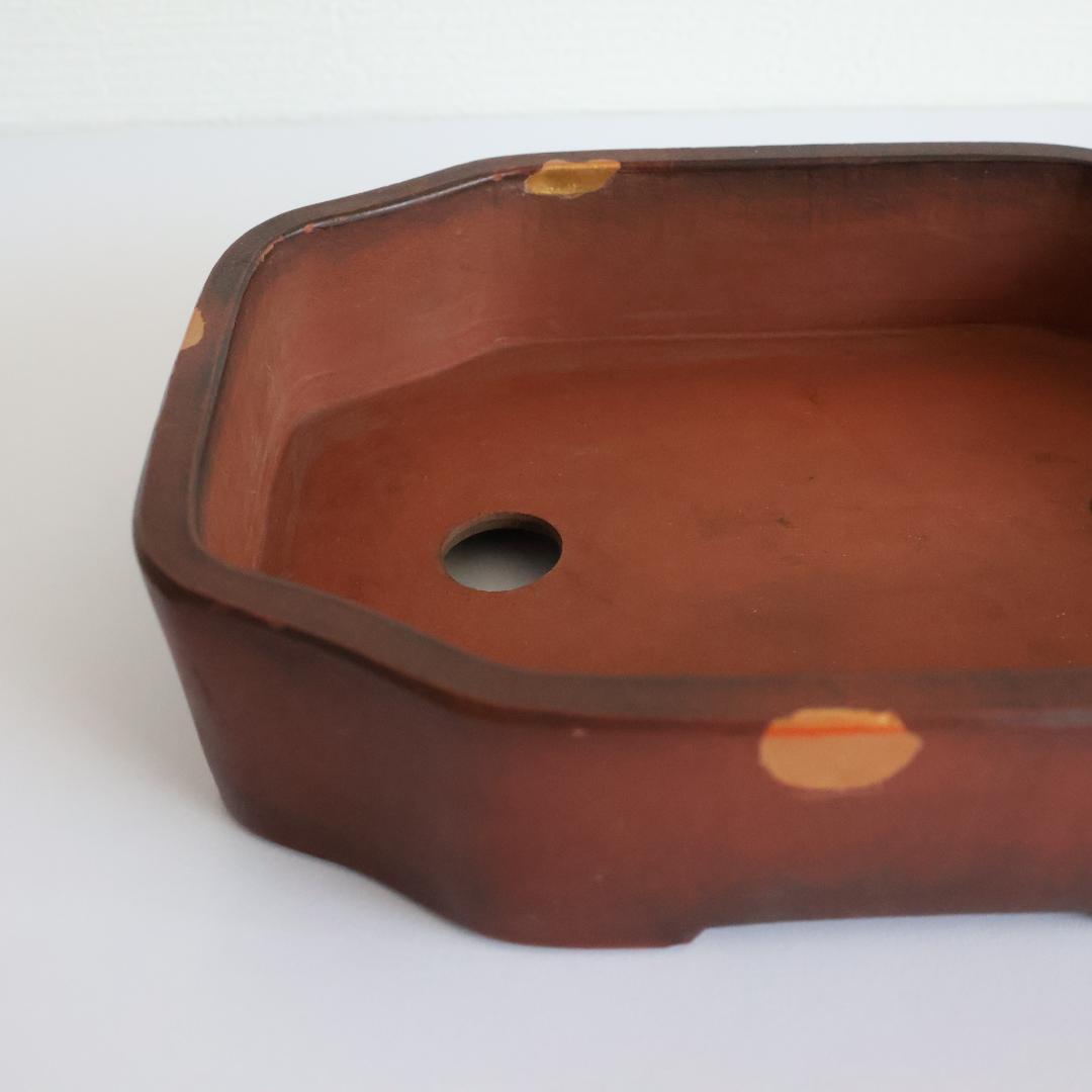 【お値下げ】『 呉徳盛製 』『 中国宜興 』在銘 中国古盆器 大小2枚