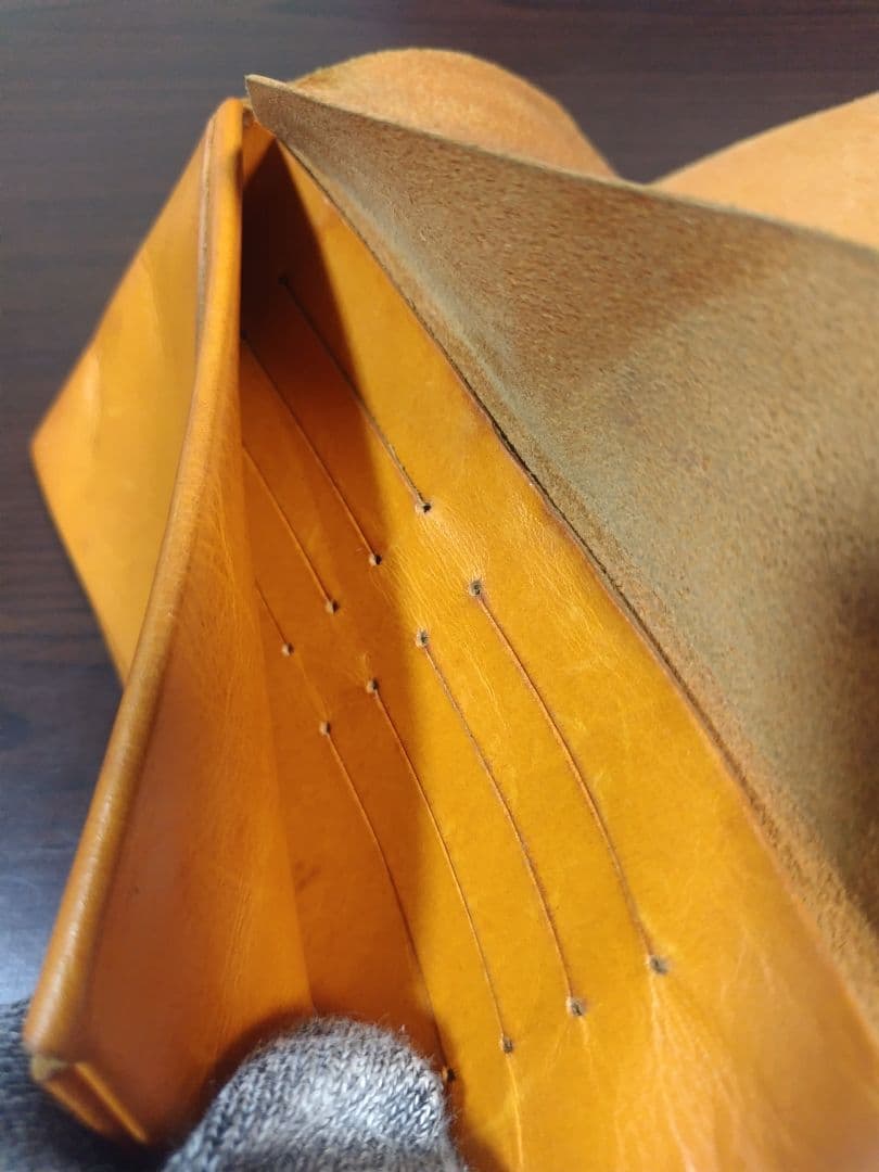 週末限定値下げ 所作 ロングウォレット 長財布 キャメル 定価25000円