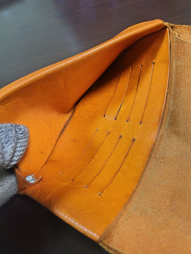 週末限定値下げ 所作 ロングウォレット 長財布 キャメル 定価25000円