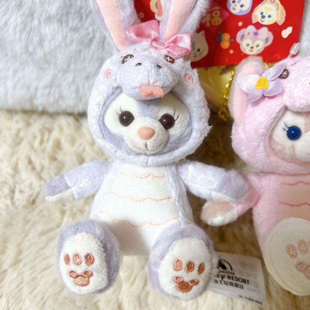 レア上海ディズニー　リーナベル　ステラルー春節限定ダッフィーフレンズキーチェーン