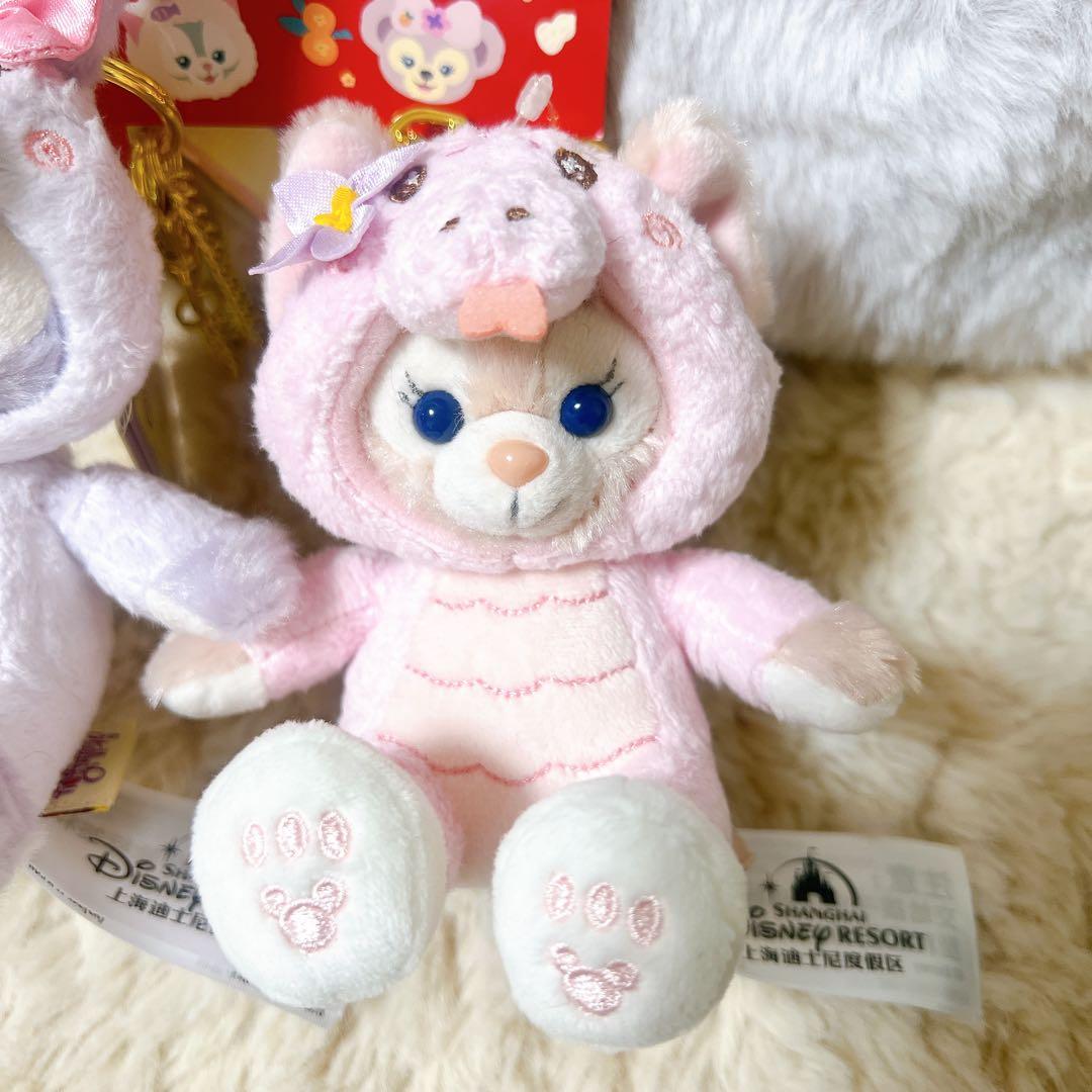 レア上海ディズニー　リーナベル　ステラルー春節限定ダッフィーフレンズキーチェーン