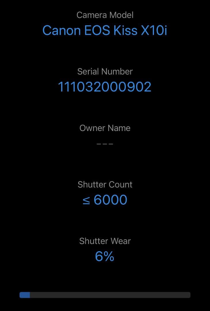 ショット数6000以下！ Canon キヤノン EOS Kiss X10i
