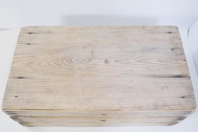 ◆昭和レトロ　◆木製もろぶた3段　ばんじゅう　蓋付き