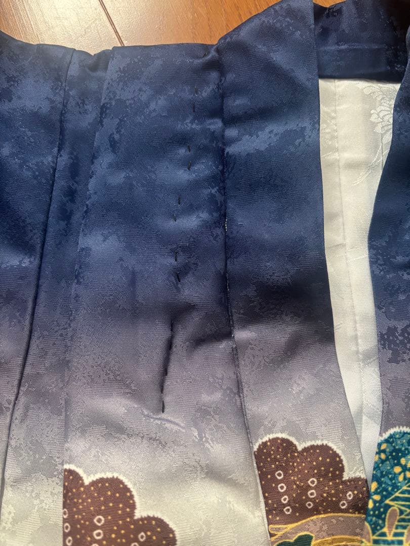 一度着用　七五三 五歳 鷹太鼓松 羽織袴 フルセット