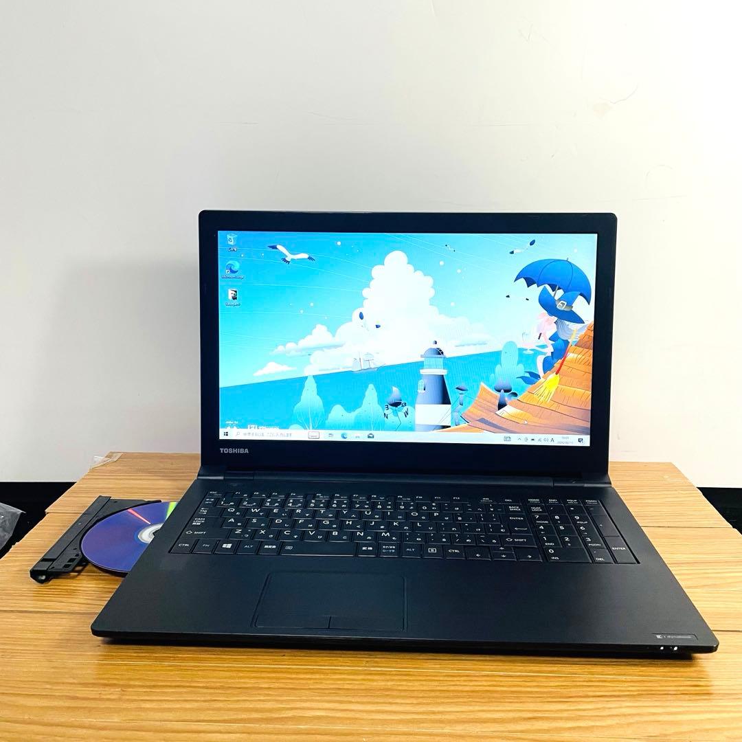 すぐに使える設定済みノート余裕大容量500ギガwin11オフィスDVD Wi-F