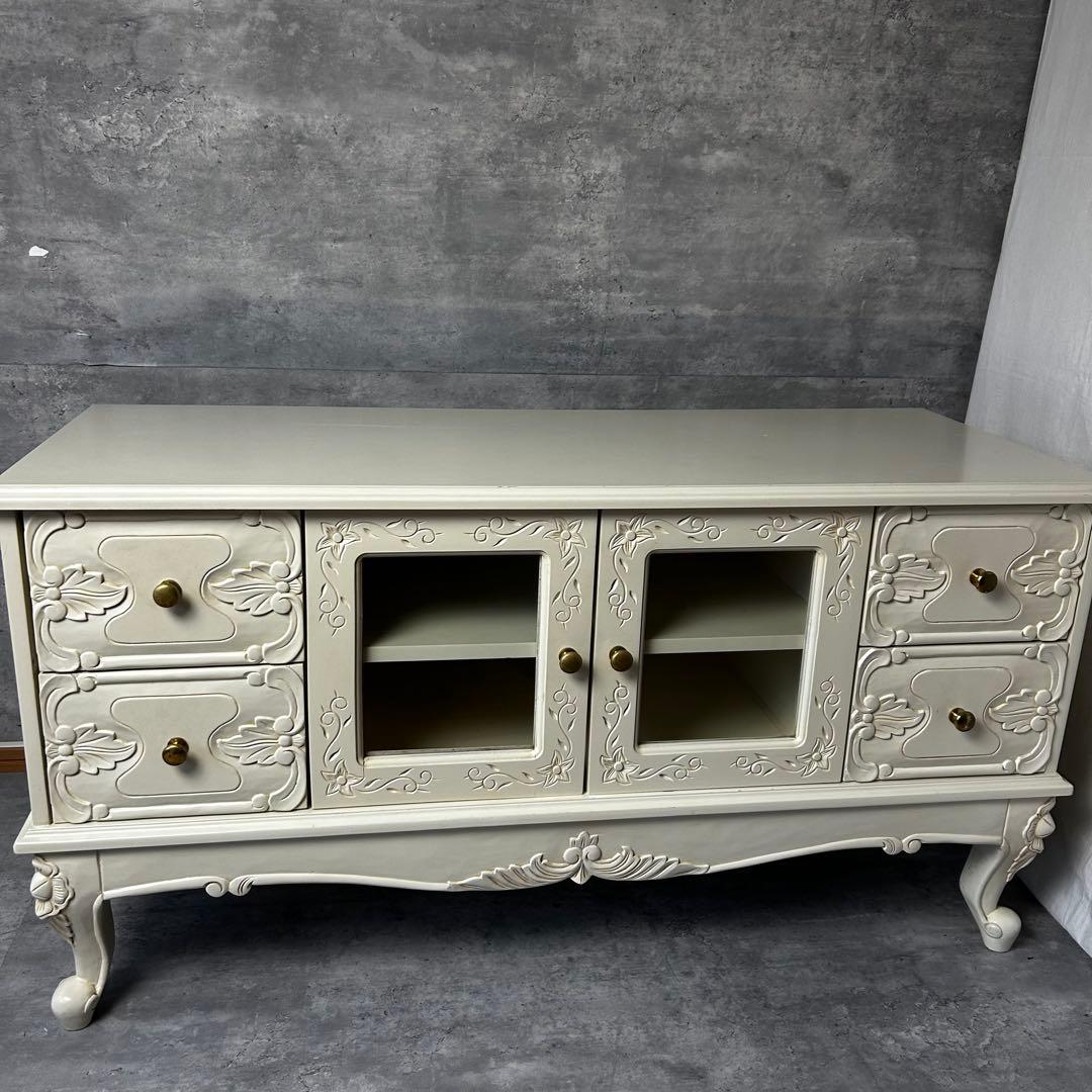 ヨーロピアンスタイル 猫脚　　テレビ台　ボード 　ラック　幅　103cm