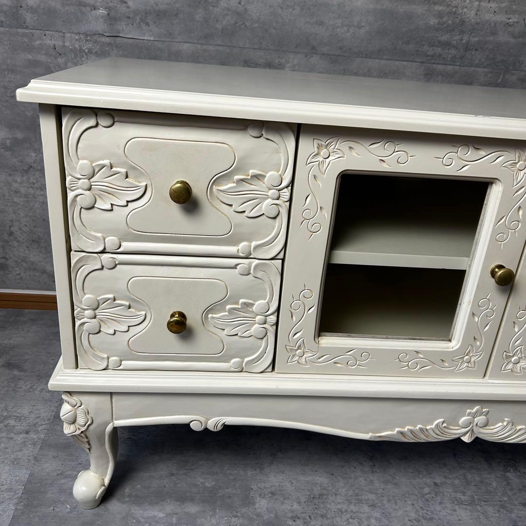 ヨーロピアンスタイル 猫脚　　テレビ台　ボード 　ラック　幅　103cm