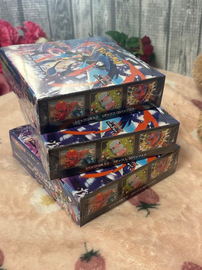 ポケモンカードゲーム☆ニンジャスピナー3BOX☆新品未開封シュリンク付き