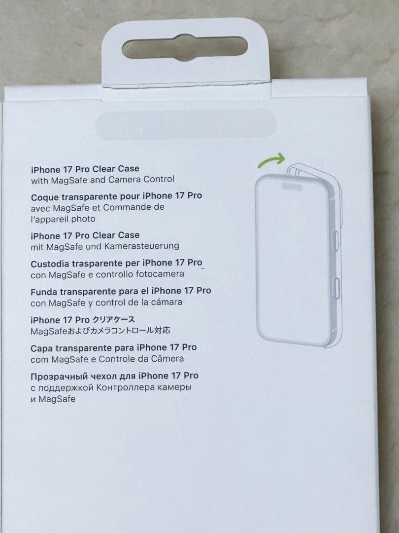 Apple 純正品　MagSafe対応iPhone 17 Proクリアケース