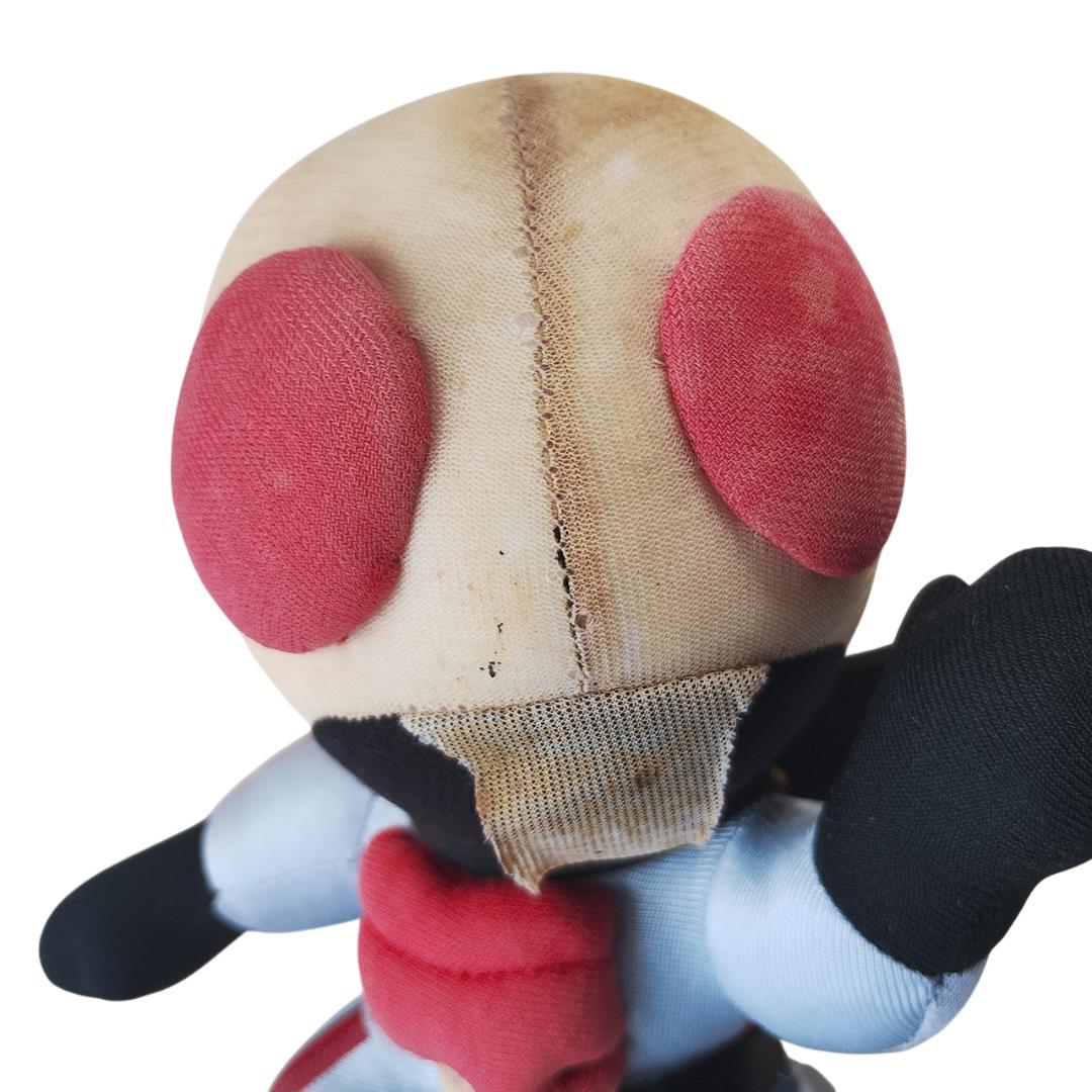 仮面ライダーX 90年代 レトロ ぬいぐるみ 中型 メンテ済