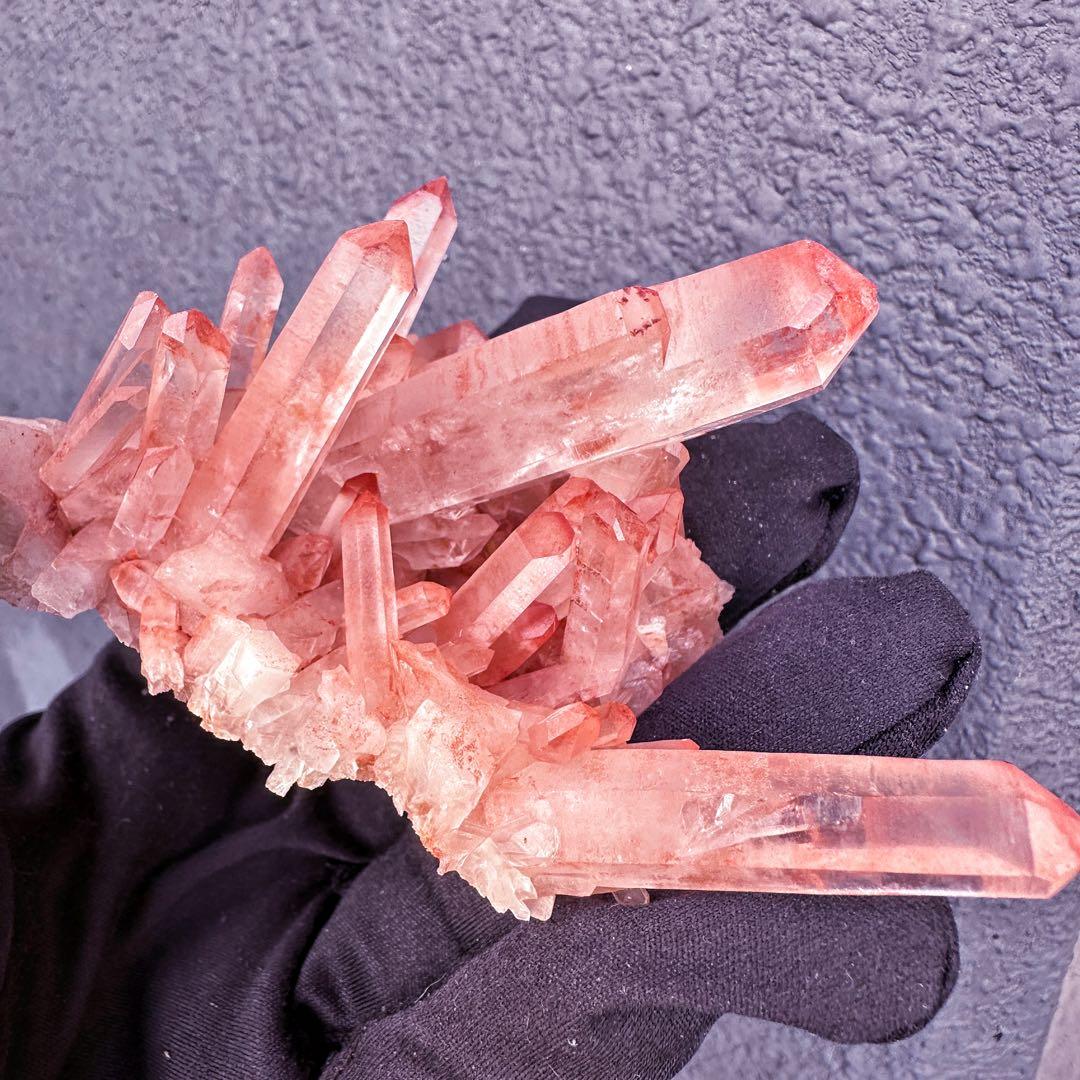 爆レア❗️浄化❗️超綺麗♡超強いパワー ピンク ヒマラヤ クラスター天然石A1554