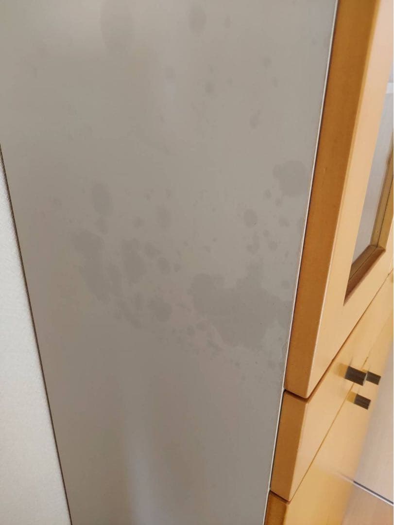 無印良品　木製食器棚 ガラス扉付き