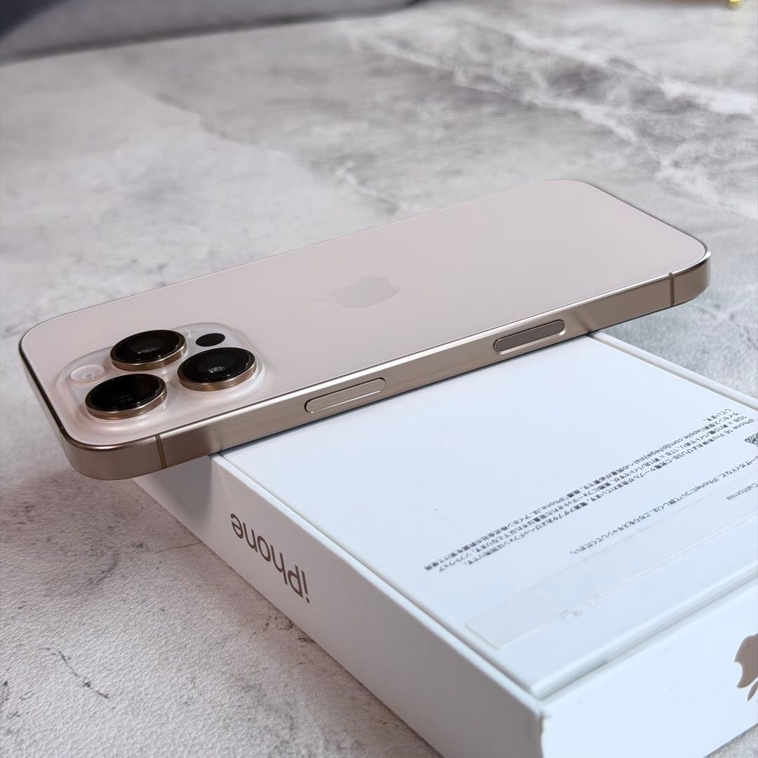 極美品 iPhone16 pro 256GB デザートチタニウム バッテリ91%