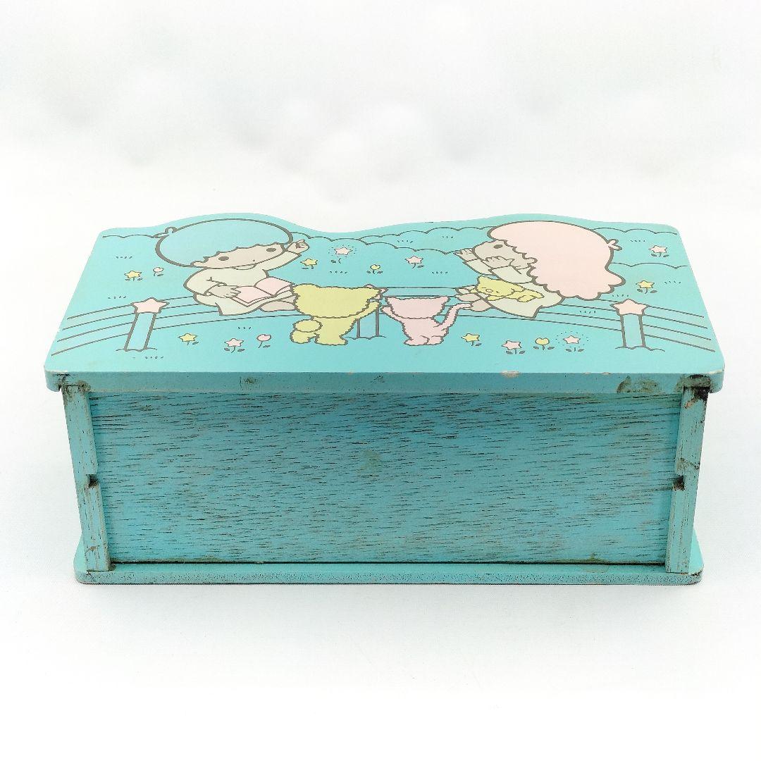 当時物 リトルツインスターズ 木製 レターラック 1976年 サンリオ レトロ