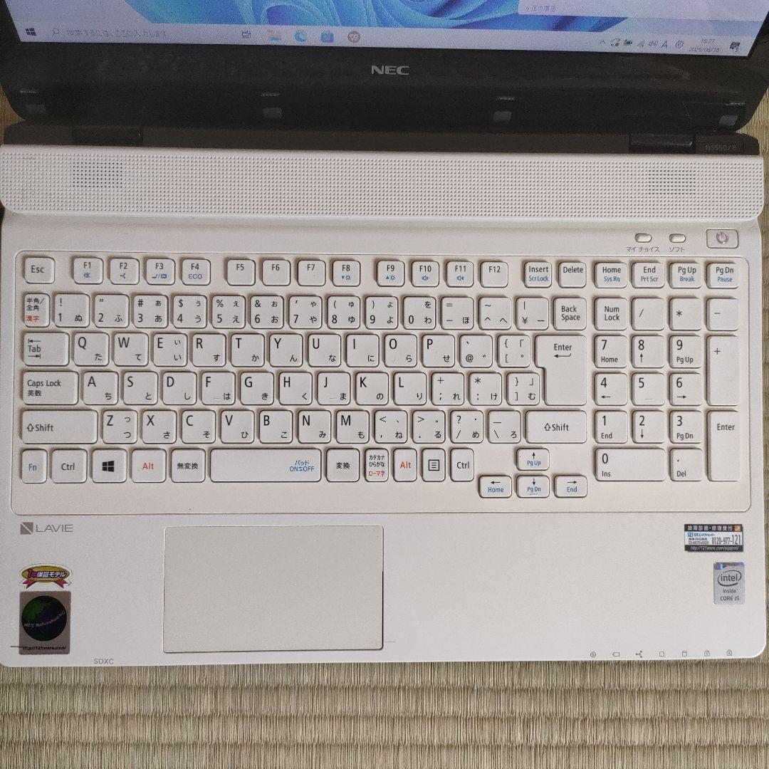 NEC ノートＰＣ Windows11/Core i5/SSD500GB/4GB
