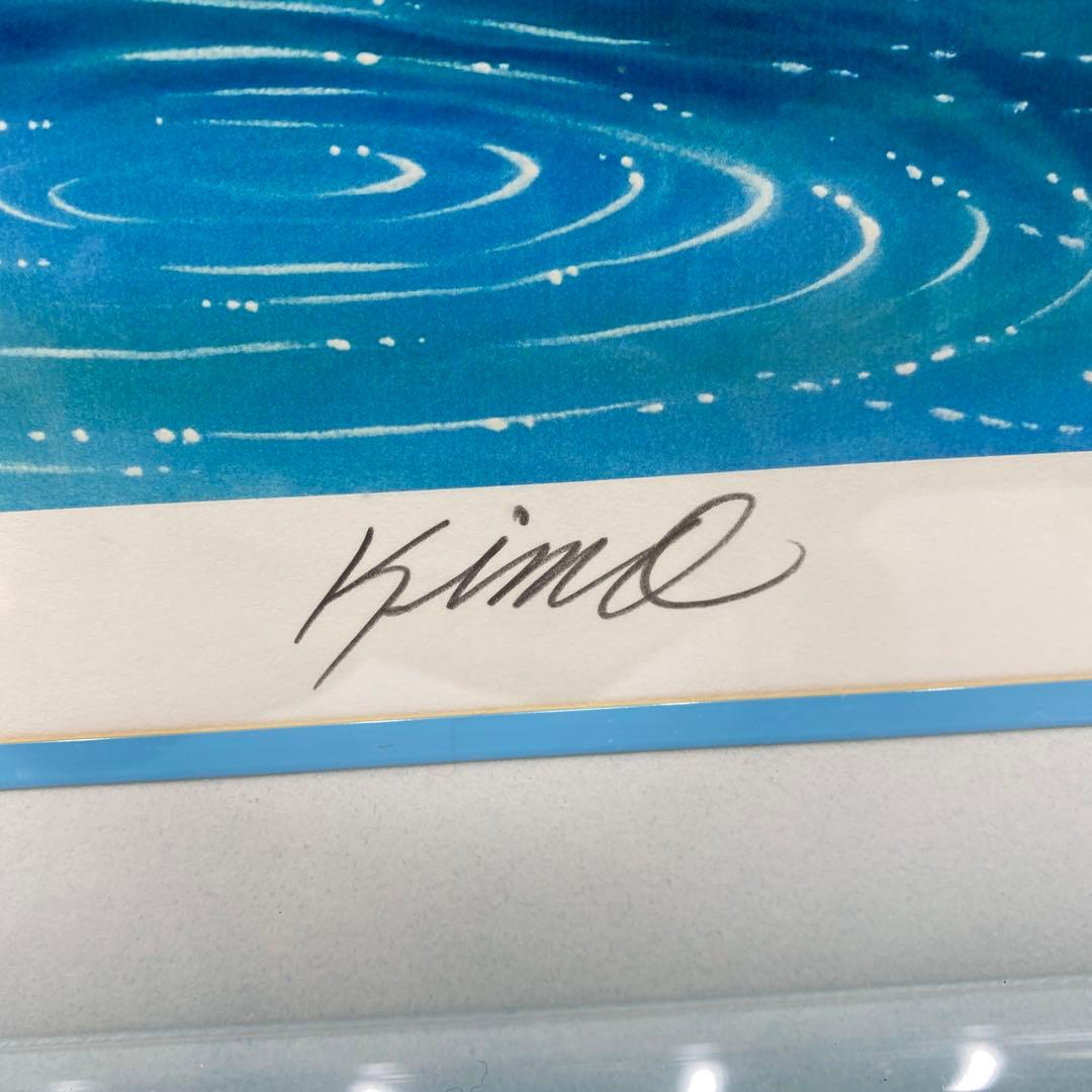 キモ ドルフィンアイランド シルクスクリーン イルカ 絵画