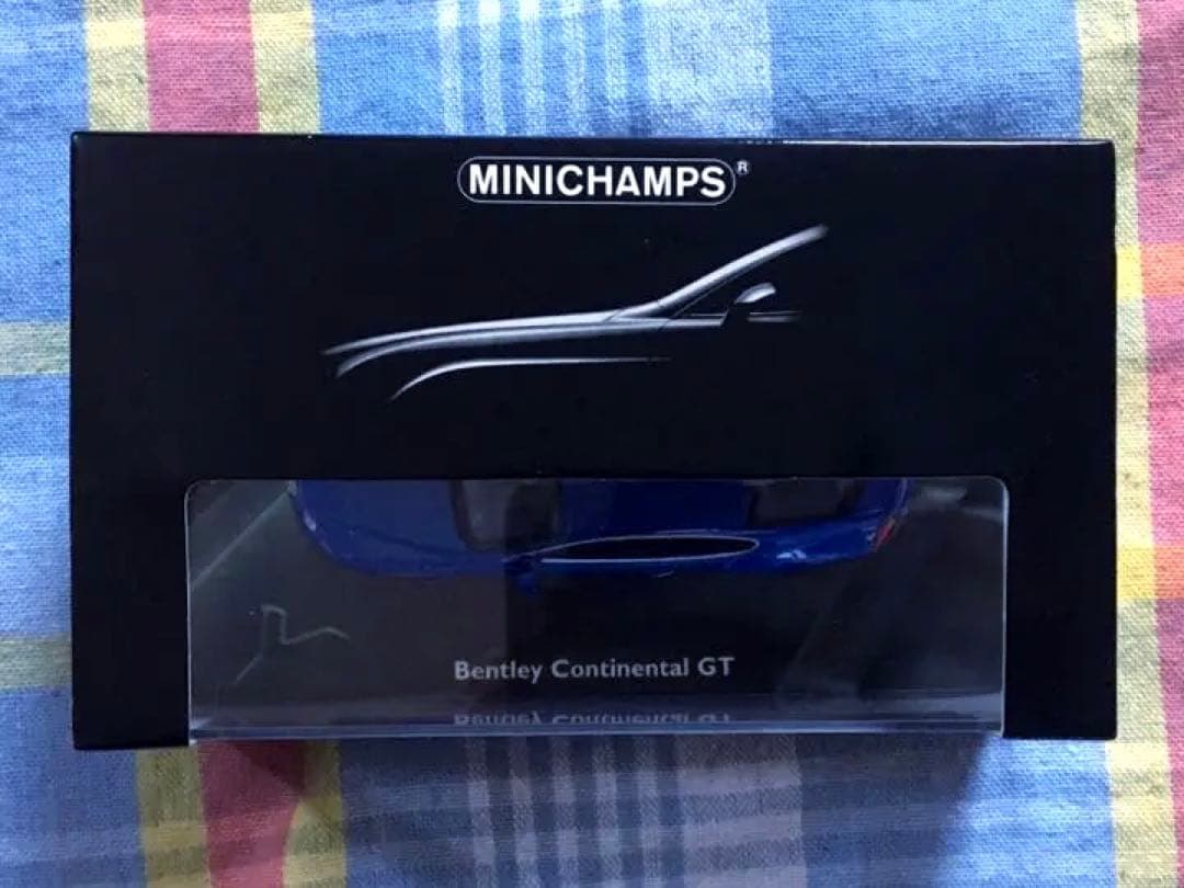 ミニチャンプス 1/43 ベントレー・コンチネンタル GT ブルーメタリック