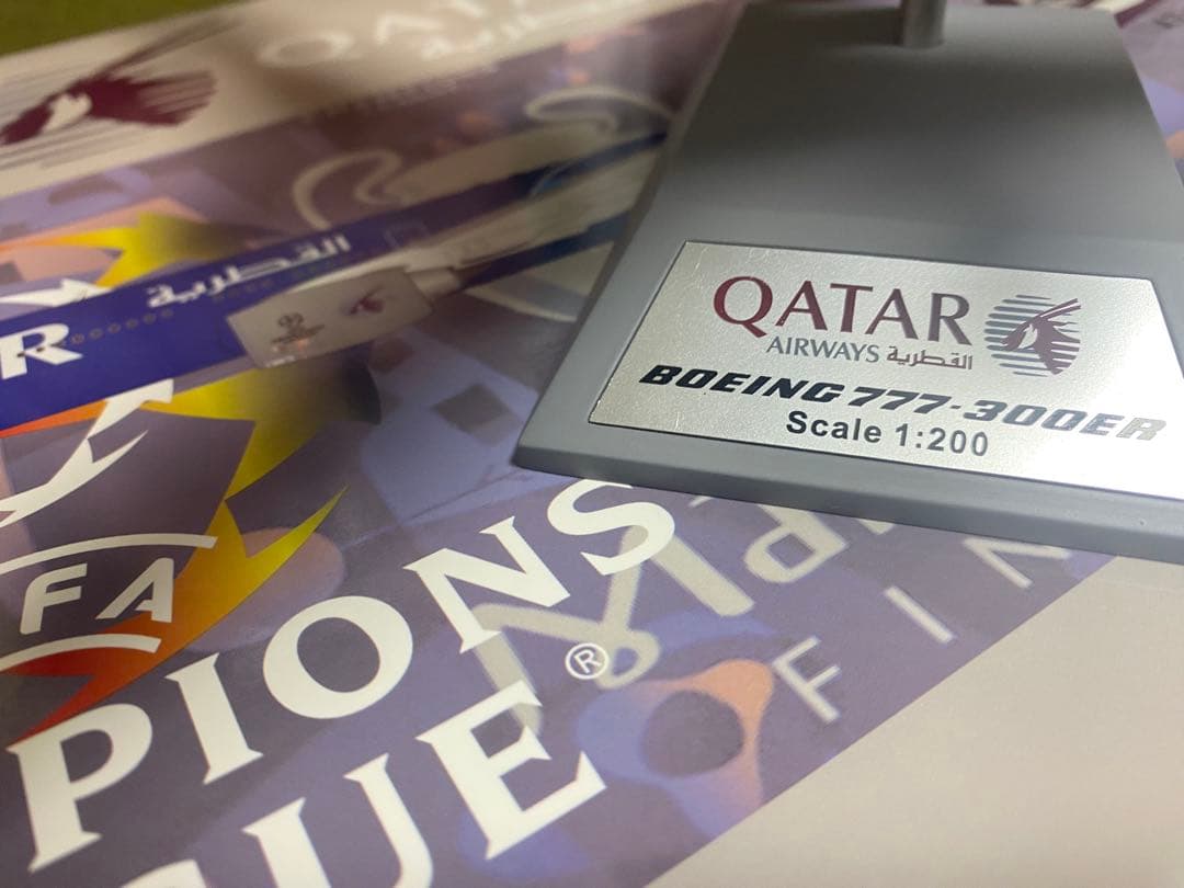 航空機・ヘリコプター QatarBoeing777-300E Champions League