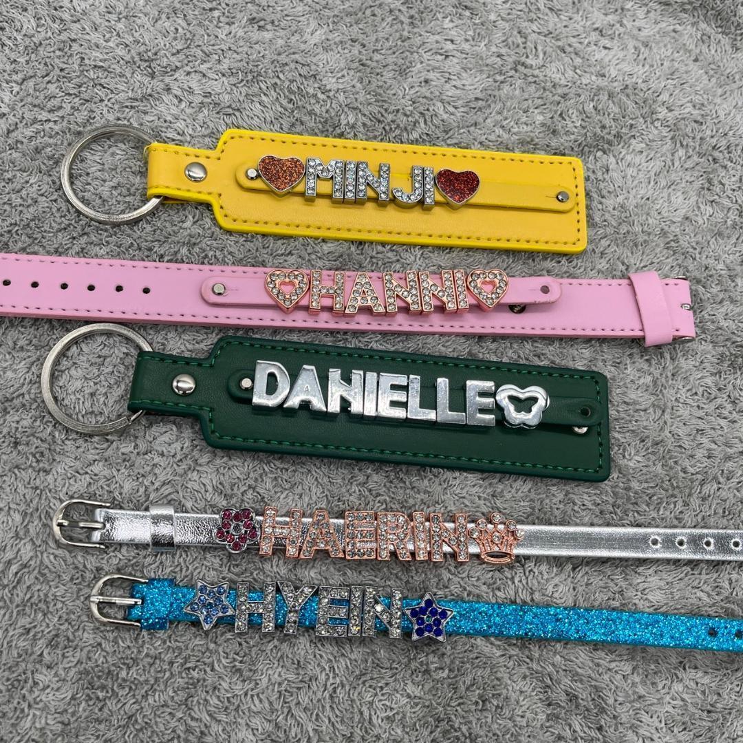 ハンドメイド　ネームタグ　キーホルダー　チャーム　ブレスレット　キーリング　推し