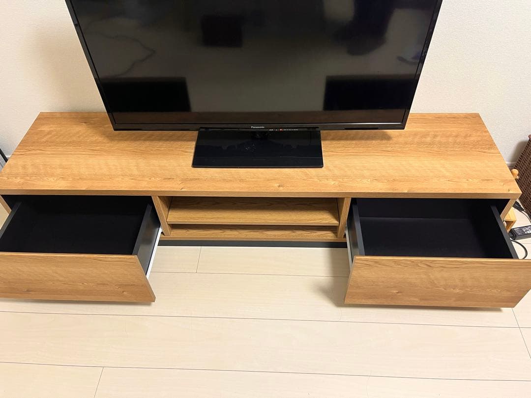 テレビ台　ローボード　引き出し付き　150cm 木目調　リビング収納
