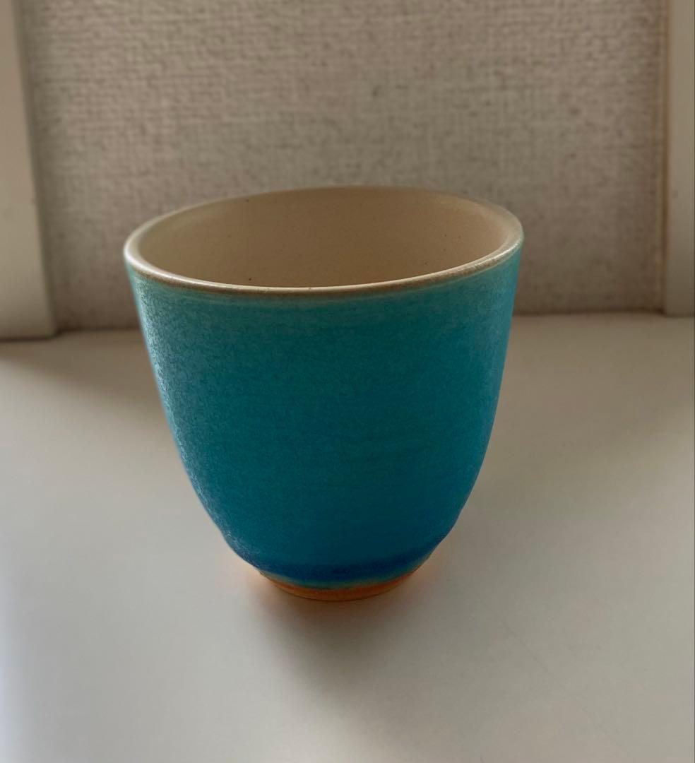 大嶺工房　やちむん　ペルシャブルー　カップ　2個セット