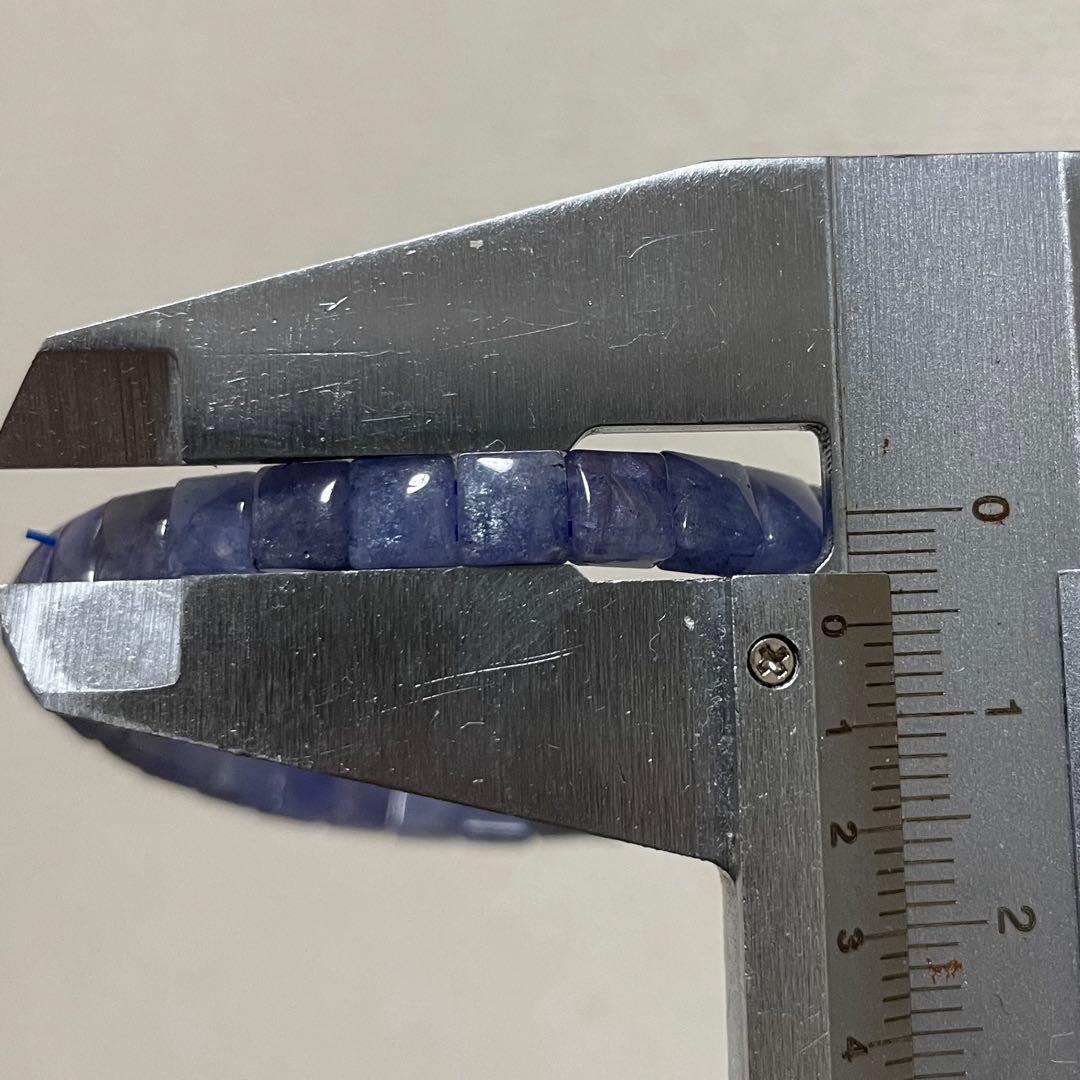 天然石ブレスレット·バングル　タンザナイト　紫シラー　5.5mm 13-14.5