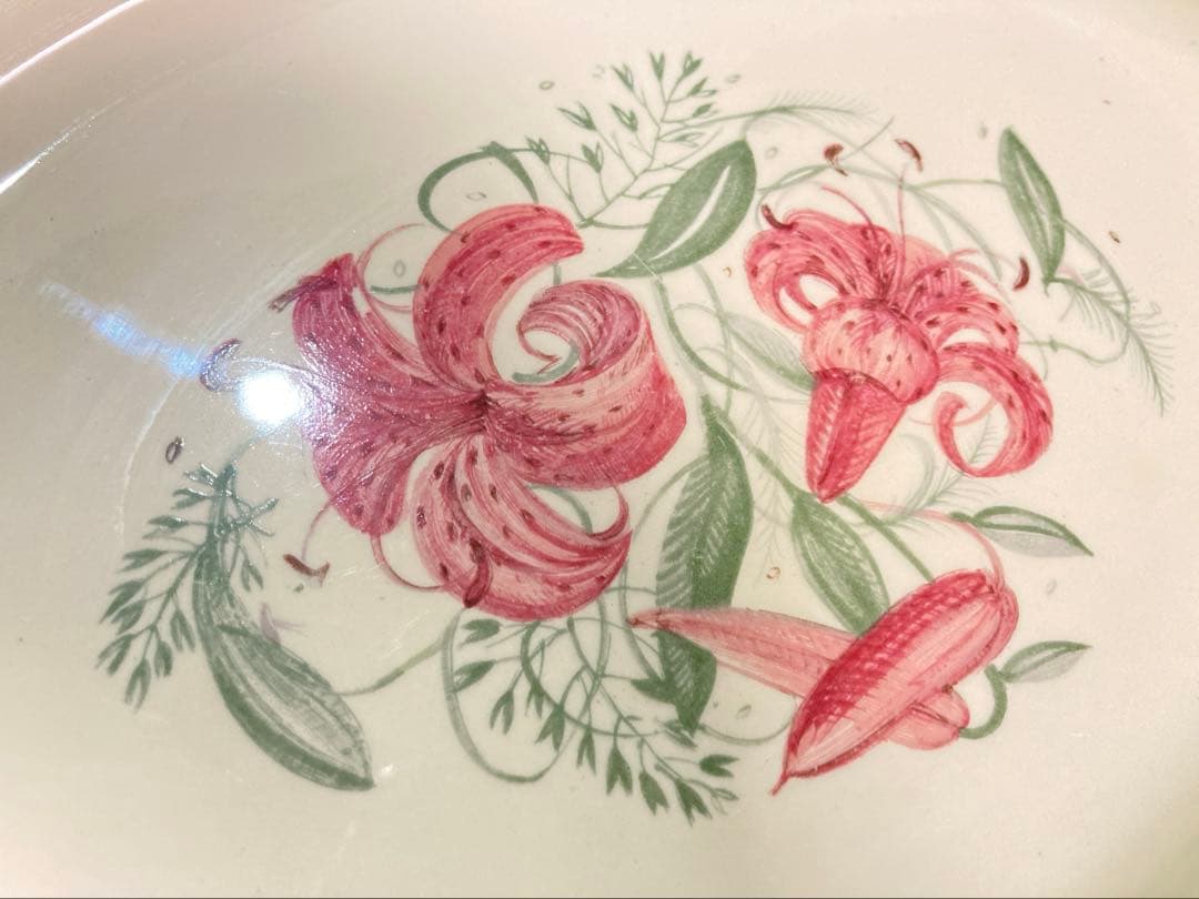 スージークーパー 花柄オーバル皿