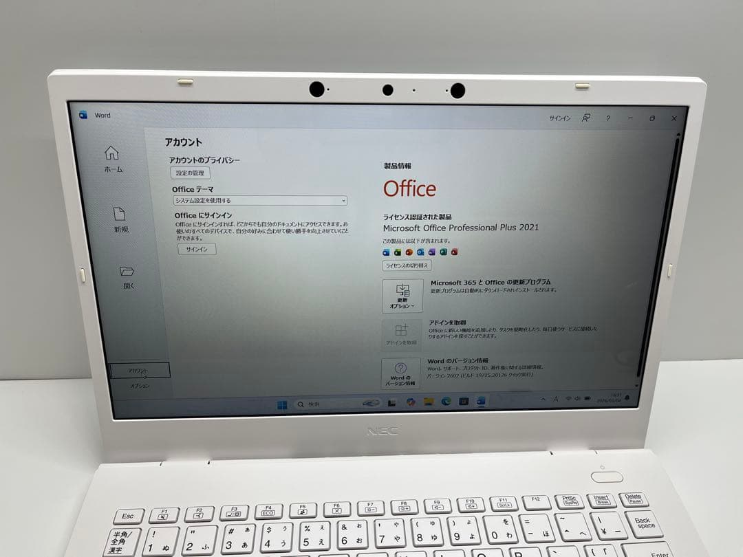 Windowsノート本体 NEC Lavie N14 Core i7-1165G7 8GB 512GB