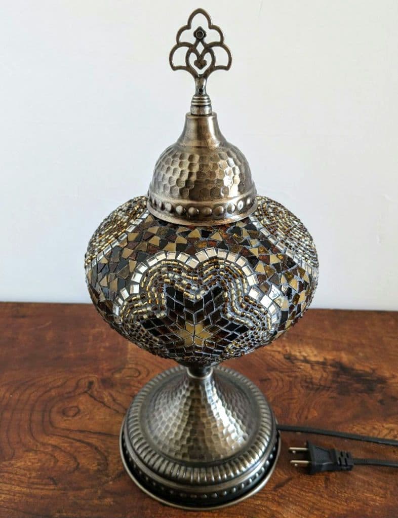 ＊NEW＊トルコ製ハンドメイド モザイクランプ（ブラウン）