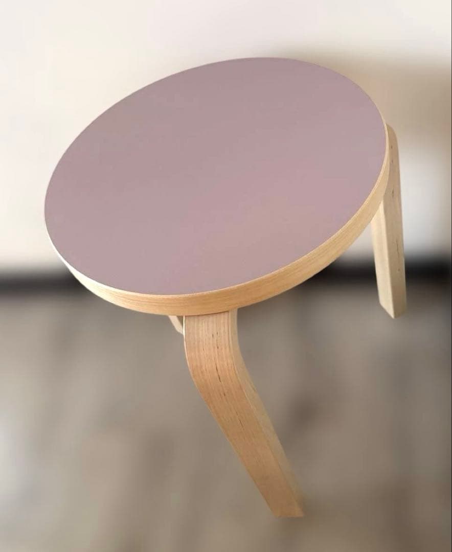 スツール60 ソフトライラック　scope別注　３本足　アルテック