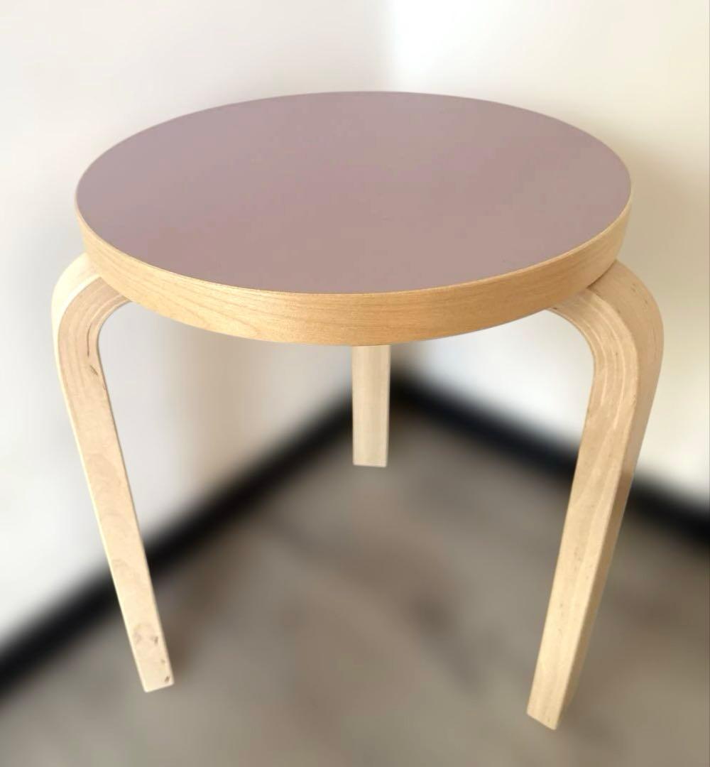 スツール60 ソフトライラック　scope別注　３本足　アルテック