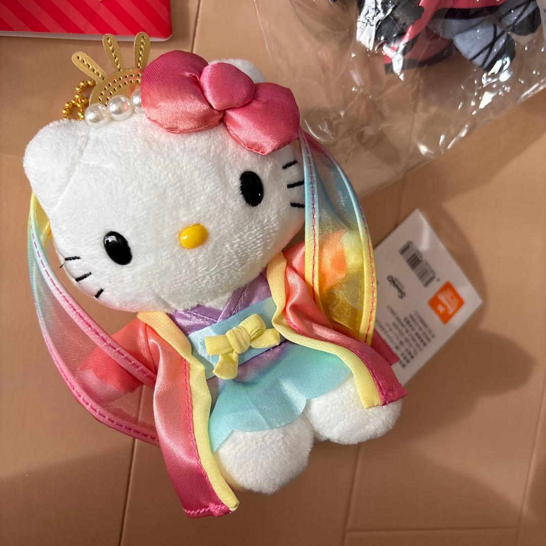 ハローキティ サンリオ ぬいぐるみ 淡路島　フロッキー　乙姫　ハリスツイード