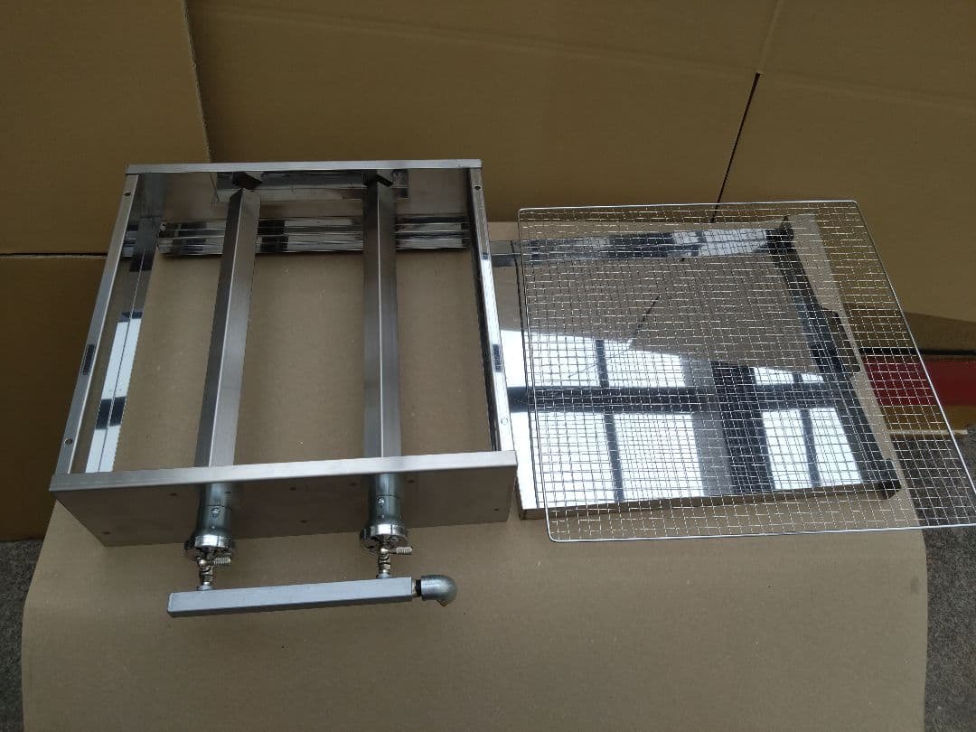 牡蠣小屋 魚介類 海鮮 焼き網 磯焼き ガスグリドル LPG グリラー 幅450