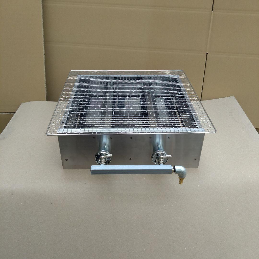 牡蠣小屋 魚介類 海鮮 焼き網 磯焼き ガスグリドル LPG グリラー 幅450