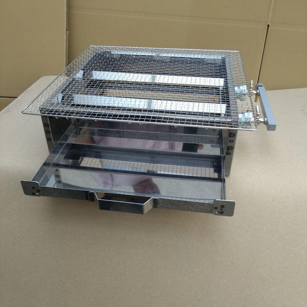 牡蠣小屋 魚介類 海鮮 焼き網 磯焼き ガスグリドル LPG グリラー 幅450